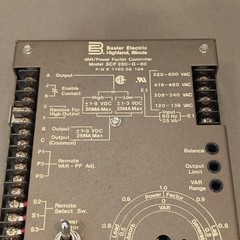 Basler Electric SCP-250-G-60 VAR / Power Factor Controller 9-1100-00-109