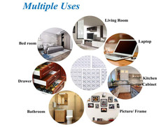 272-Pack Clear Self-Adhesive Cabinet Door Bumpers,Sound Dampening Furniture Pads