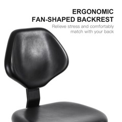 US Adjustable Stool Doctor Chair Hydraulic Rolling for Dental Massage Salon Spa