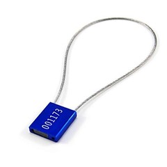 500 Pcs Numbered Tamper Resistant Security Cable Seals Blue