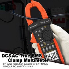 Bluetooth TRMS 4000 Counts Digital Clamp Meter Auto Range AC DC Amp Volt Ohm NCV