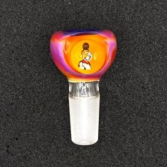 14mm Single Hole Glass Bowl Slide – NSFW
