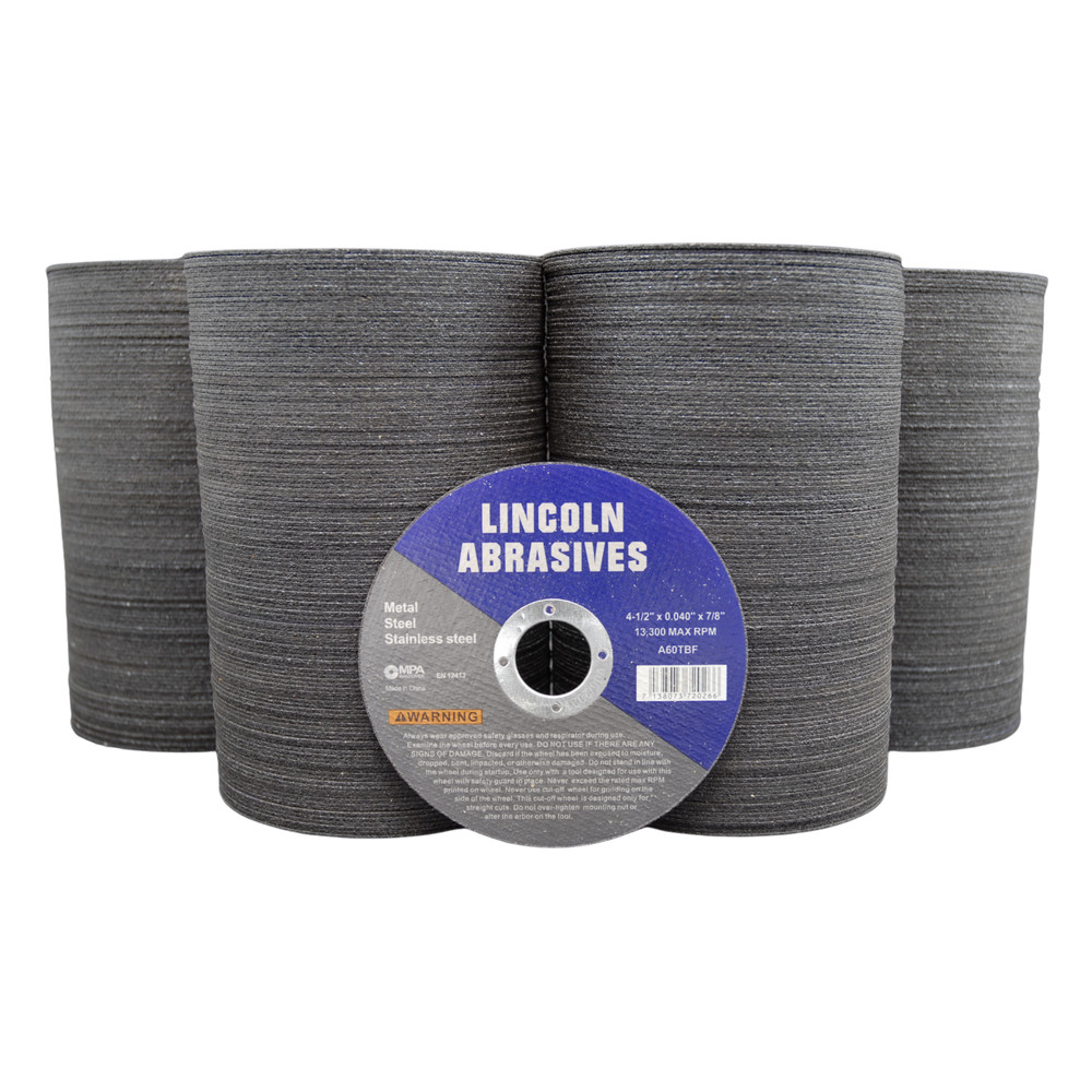 500 Pc 4-1/2″ x .040″ x 7/8″ Cut off Wheels Stainless Steel Metal Cutting Discs