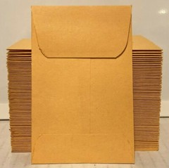 Small Coin Envelopes 50 Count 2-1/4 x 3-1/2″ Kraft #1 Manila Gummed Universal