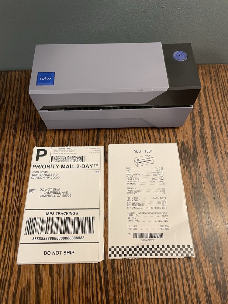 Rollo X1038 Label Printer Direct Thermal Printer Tested And Working. No Cords