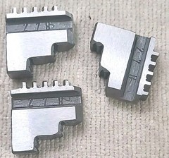 Set of Jaws for 3-Jaw Lathe Chuck Machinist Unknown Manufacturer