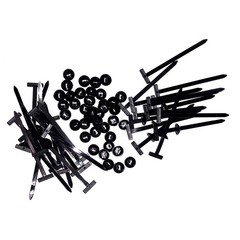 100 PCS Nylon Universal Cable Tie Buckle+Heavy Duty Self-Locking Zip Ties Holder