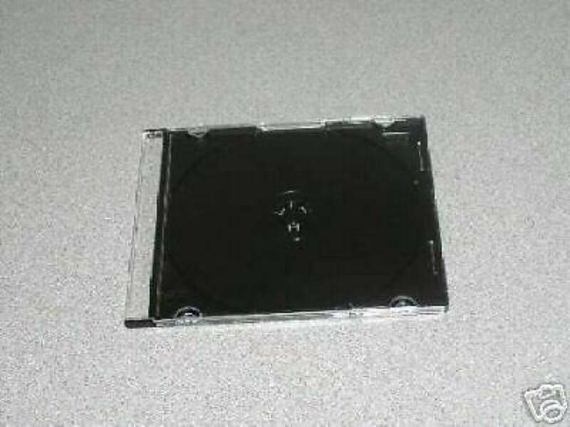 SALE! 10 NEW 5.2MM SUPER SLIM CD JEWEL CASES W/BLACK TRAY, JL08