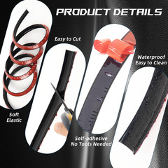Flexible Quarter round Molding Trim – Peel and Stick Silicone Caulk Strip,Shoe M