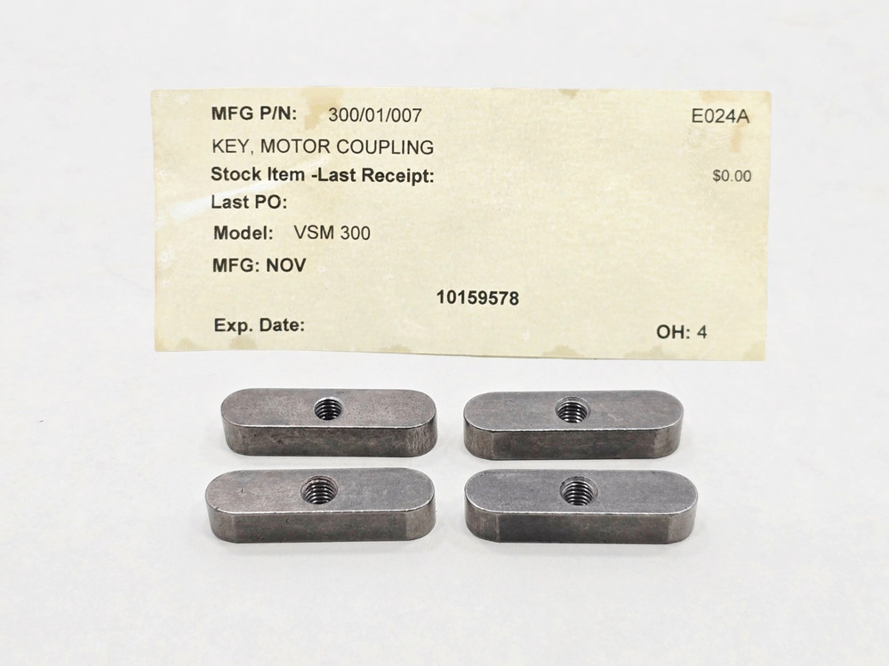 NOV VSM 300 Motor Coupling Key 300/01/007 LOT OF 4