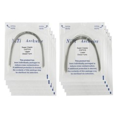 100PCS Dental Orthodontic Arch Wire Niti Super Elastic Round Rectangular Ovoid