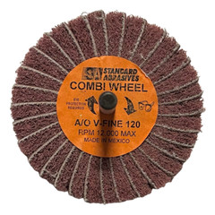 Standard Abrasives 3″ x 1″ x 1/4″ Buff & Blend Combi-Wheel Very Fine A/O 120G