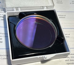 CVI / Coherent R&D 45 ° Ø2″ Thin Film Polarizer beam splitter 915nm fused silica