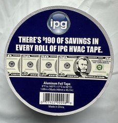 2 Rolls Aluminum Foil Tape 2″ x 150ft Adhesive HVAC Sealing Air Duct Patching