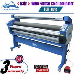 Qomolangma 63in Full-auto Wide Format Cold Laminator with Heat Assisted US Stock