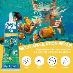 Bondtech Wader Repair Kit, Flexible Wetsuit 2.12oz 1pack, transparent
