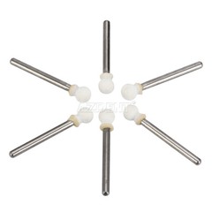 Dental White Polishing Stones Flame Cone Shape FG Burs Arkansas Stone