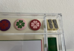 Kate Spade New York Colorblock Tackle Box Shamrock Pink Green Desk Office Kit