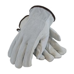 Pip 68-161Sb/L Leather Drivers Gloves, Cowhide, Shirred Slip-On, Keystone