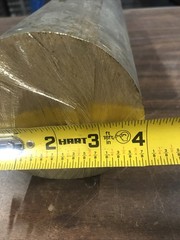 C360 Brass Round Rod 4” Diameter x 11.5”Long Solid Stock Lathe Turning Machining
