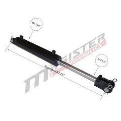 Hydraulic Cylinder Welded Double Acting 3″ Bore 36″ Stroke Clevis End 3×36 NEW