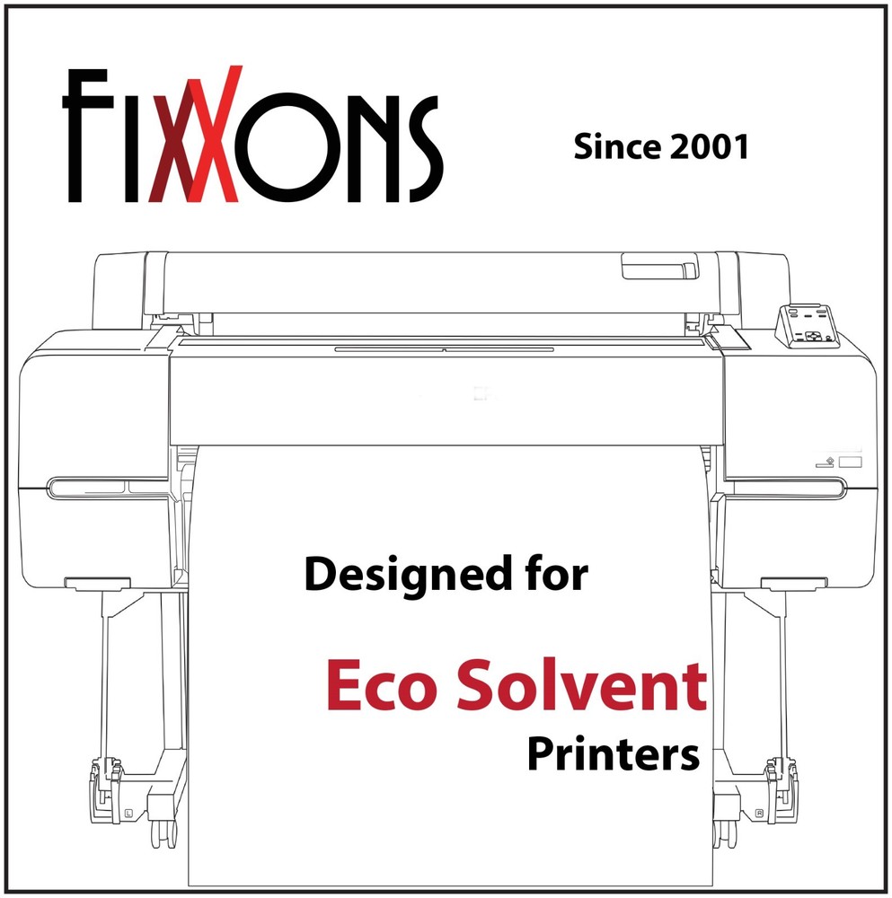 Fixxons Crystal Clear Display Film for Roland Eco Solvent Printers 36″ x 100′
