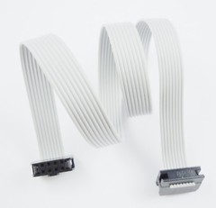 2Pcs 2mm Pitch 2×4 Pin 8 Pin 8 Wire IDC Flat Ribbon Cable Length 80CM