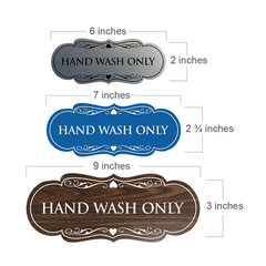 Designer Hand Wash Only Sign