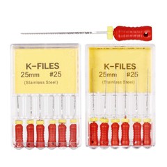10-100Packs Dental Endo Files K-FILES Stainless Steel Hand Use 21 25 31 mm