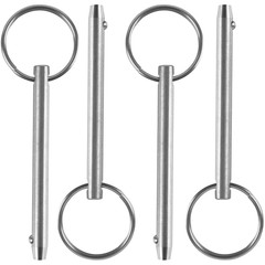 4 Pack Quick Release Pin, Diameter 1/4″(6.3Mm), Overall Length 3″(76Mm), Usable
