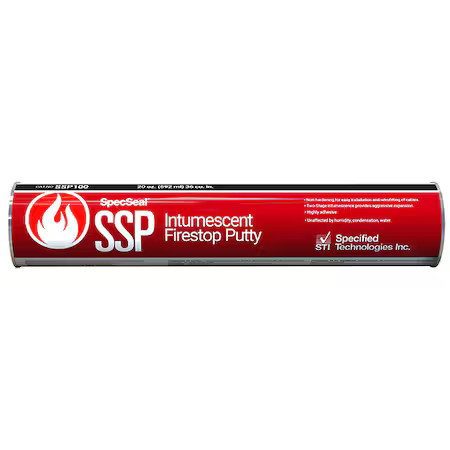 Sti Ssp100 Fire Barrier Putty, 36 Cu In., Red