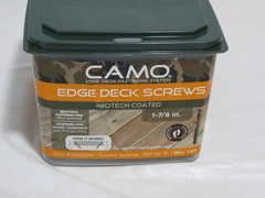 CAMO 0345124 Edge Deck Screws, Hidden Fastening, 1-7/8″, ProTech Coated (700 ct)