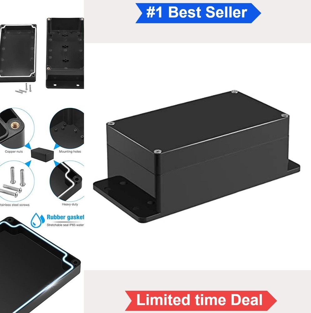 ABS Project Box 6.2 x 3.55 x 2.3 Inch IP65 Waterproof Weatherproof Electronic