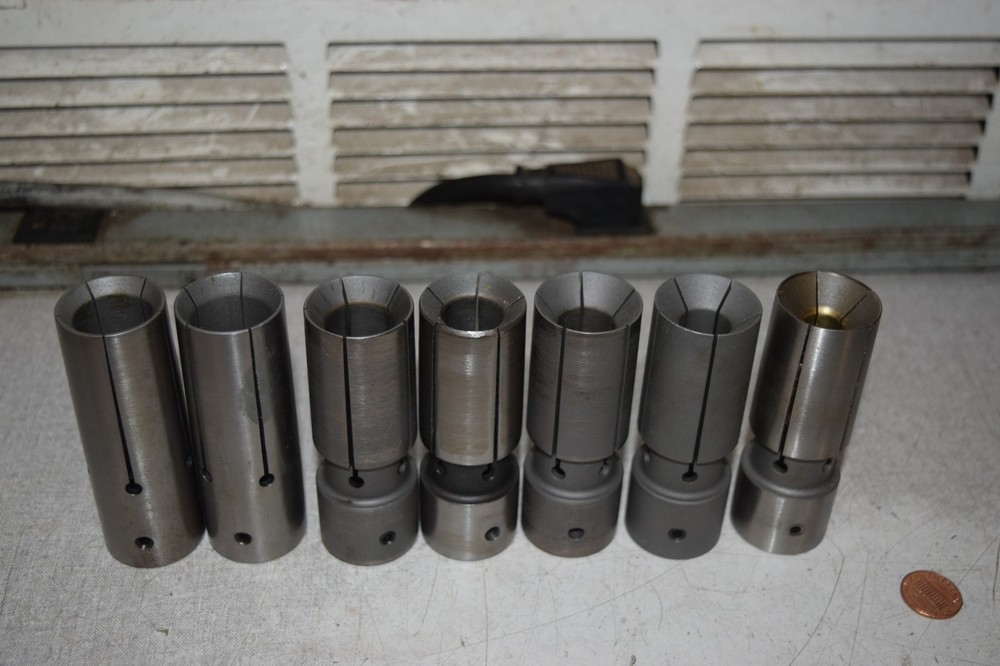 S&M Southwick & Meister 32DL Bar Loader Feeder Collet Collets Lot of 7