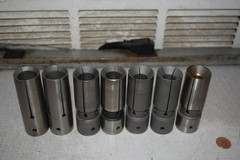 S&M Southwick & Meister 32DL Bar Loader Feeder Collet Collets Lot of 7