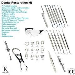 Dental Restoration Kit Amalgam Filling Instruments Tofflimire Clamps & Forceps