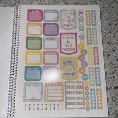 Pastel Pop Lesson Planner 8.5 inches X 11 inches