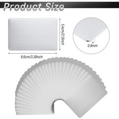 30 Pieces 304 Stainless Steel Metal 0.8mm Thickness, as picture shown