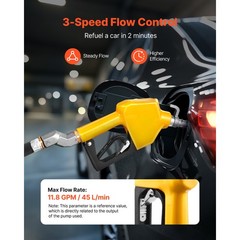 Uimoso 3/4in NPT Automatic Fuel Nozzle with 0.78in Spout, Auto Shut-Off Feature