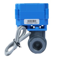 U.S. Solid Motorized Ball Valve 1/2 inch UPVC 9-24V AC/DC
