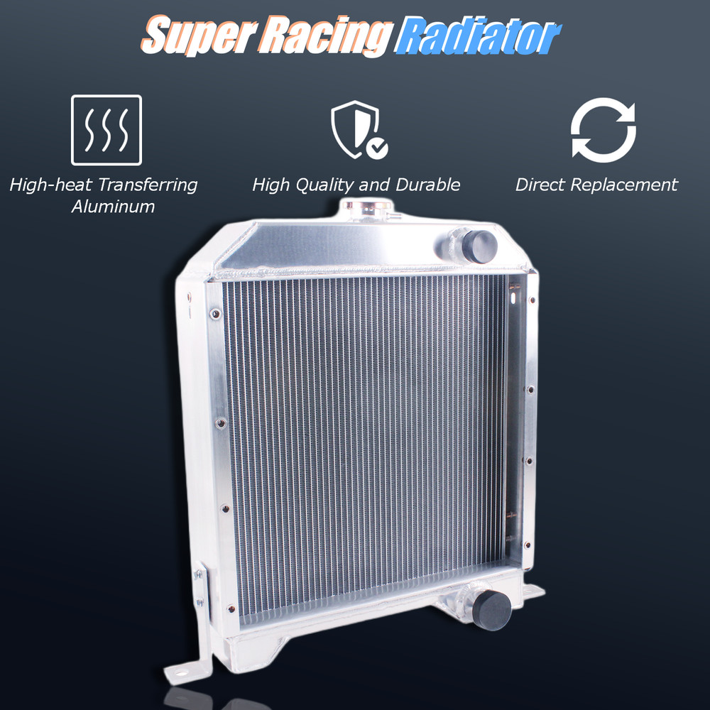 Fit Case 1840 1845C Diesel Loader 3 Row Radiator High Efficiency Cooling