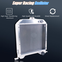 Fit Case 1840 1845C Diesel Loader 3 Row Radiator High Efficiency Cooling
