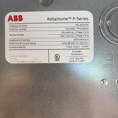 ABB 200 Amp 30/60 Main Lug Load Center Breaker Panel PAL3020PA With 4 Breakers