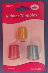Allary Rubber Thimbles Package of 3 # 391 NEW