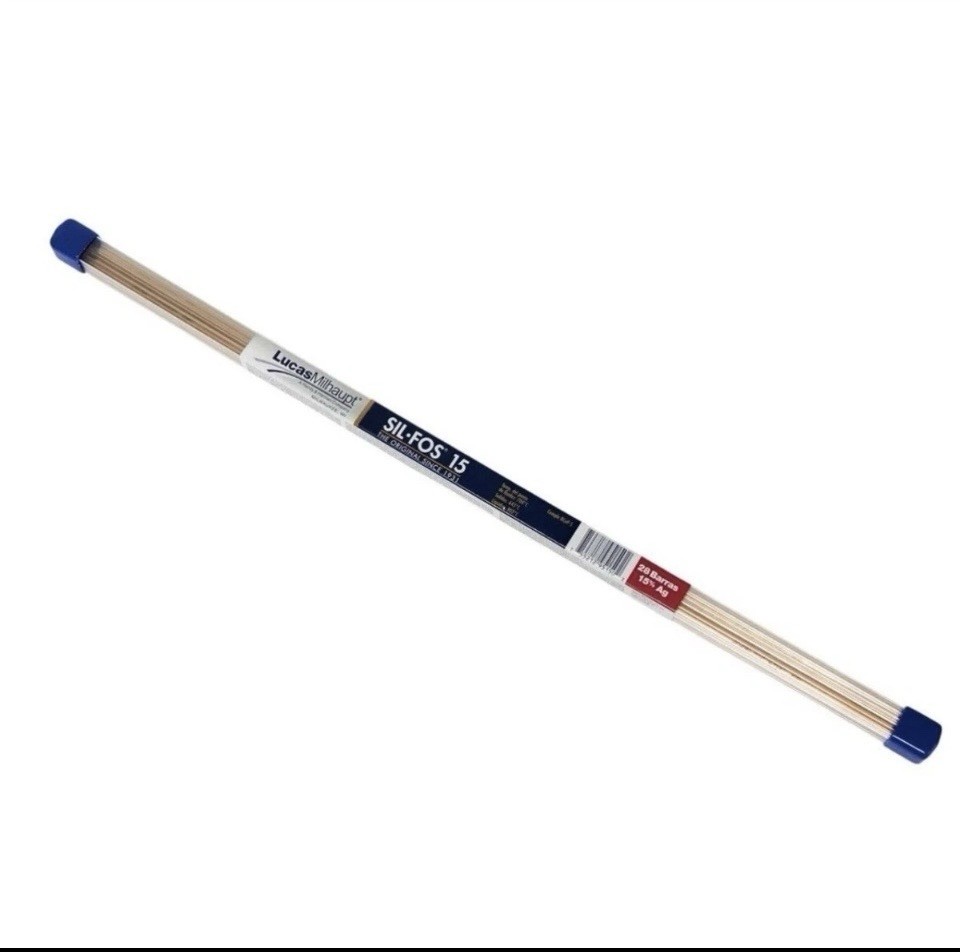 Lucas-Milhaupt SIL-FOS 15 Copper Alloy Brazing Rod BCuP-5 18 in 28 Rods