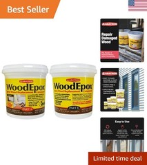 WoodEpox 2-Pint Gel Filler – Water-Resistant Adhesive for Indoor & Outdoor Use