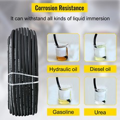 VEVOR Hydraulic Hose 3/8″ Hydraulic Oil Hoses 328 Feet Maximum Pressure 5000 PSI