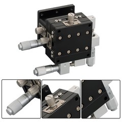 1×60×60mm XYZ 3 Axis Linear Stage Trimming Platform Bearing Tuning Sliding Table
