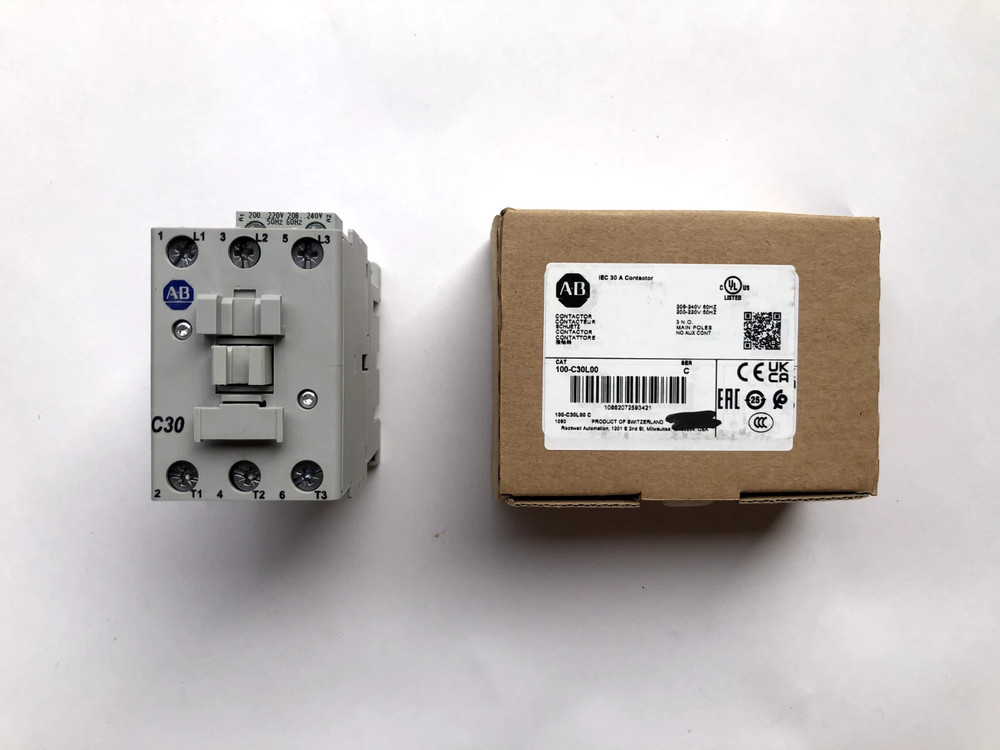 New Sealed 100-C30L00 Allen Bradley 100-C IEC 30A Contactor Screw Terminals