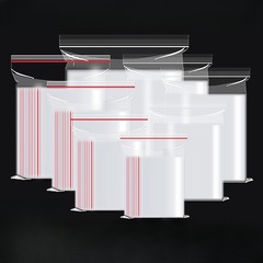100-400 PCS Strong 2 Mil Clear Reclosable Zip Plastic Lock Bags Poly Zipper UL